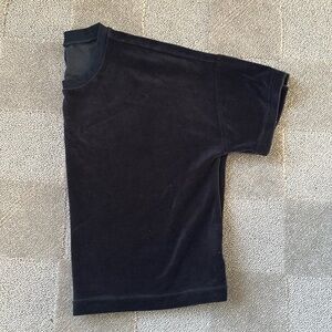 Gap Velour Short Sleeve Crew Neck Crop